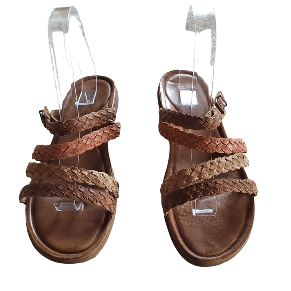 Aetrex Brielle slip-on sandals flat women shoes size 8.5 memory foam - Picture 1 of 6